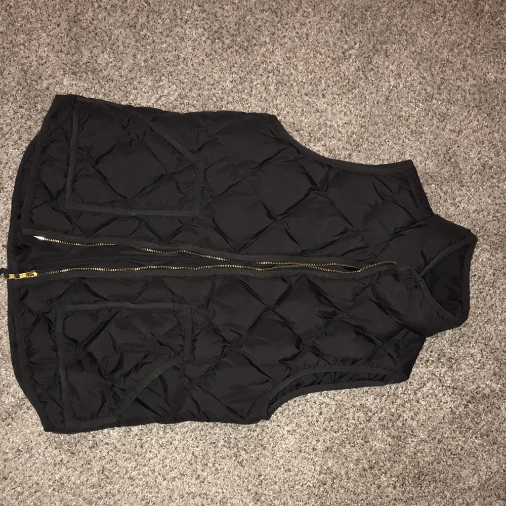J. Crew brown puffer vest